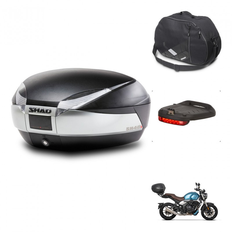 SHAD Baul SH48 + soporte montaje accesorios TITANIUM PREMIUM KIT-445499