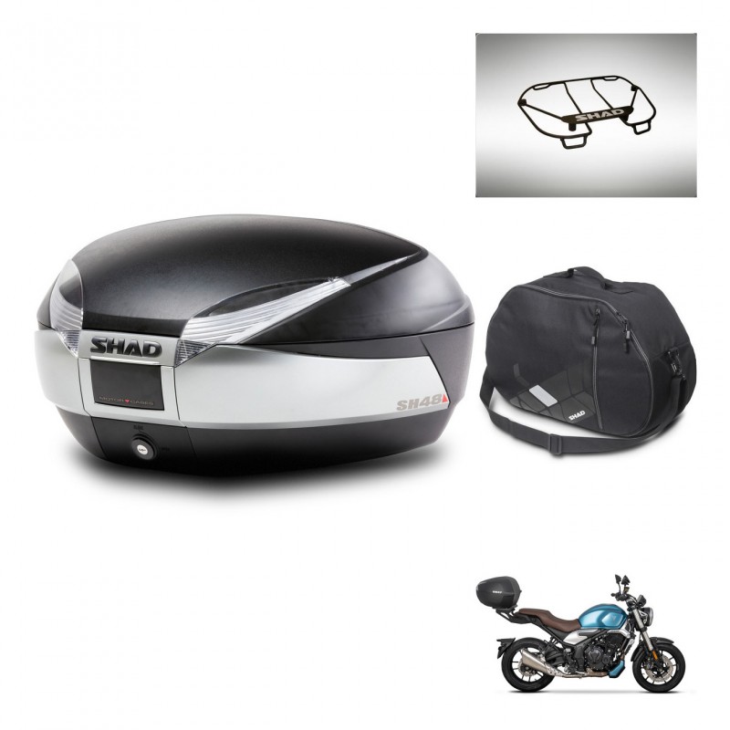 SHAD SH48 trunk + mounting bracket accessories TITANIUM PREMIUM KIT-445502