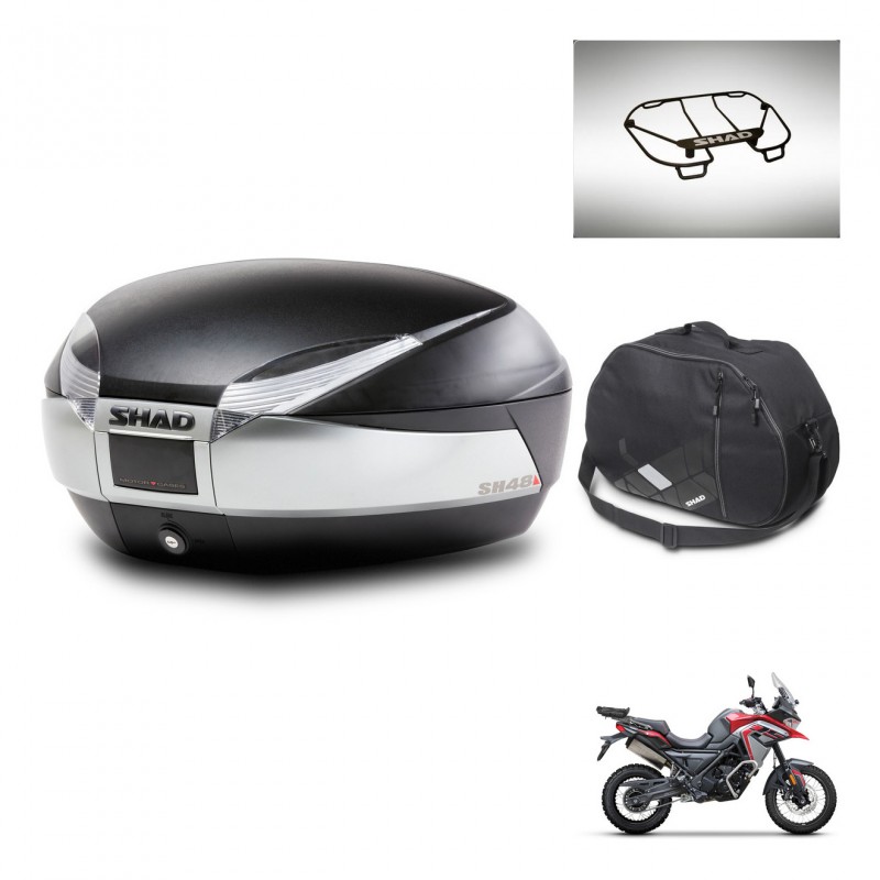 SHAD Baul SH48 + soporte montaje accesorios TITANIUM PREMIUM KIT-445510