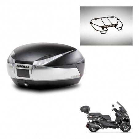 SHAD Baul SH48 + soporte montaje parrilla superior TITANIUM PREMIUM KIT-445516