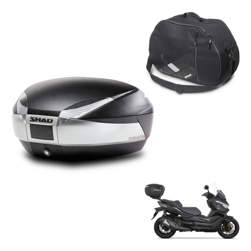 SHAD SH48 trunk + mounting bracket internal bag TITANIUM PREMIUM KIT-445522