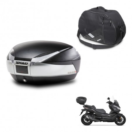 SHAD Baul SH48 + soporte montaje bolsa interna TITANIUM PREMIUM KIT-445522