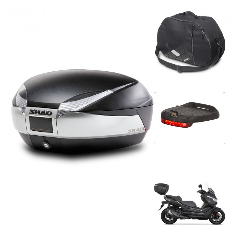 SHAD Baul SH48 + soporte montaje accesorios TITANIUM PREMIUM KIT-445523