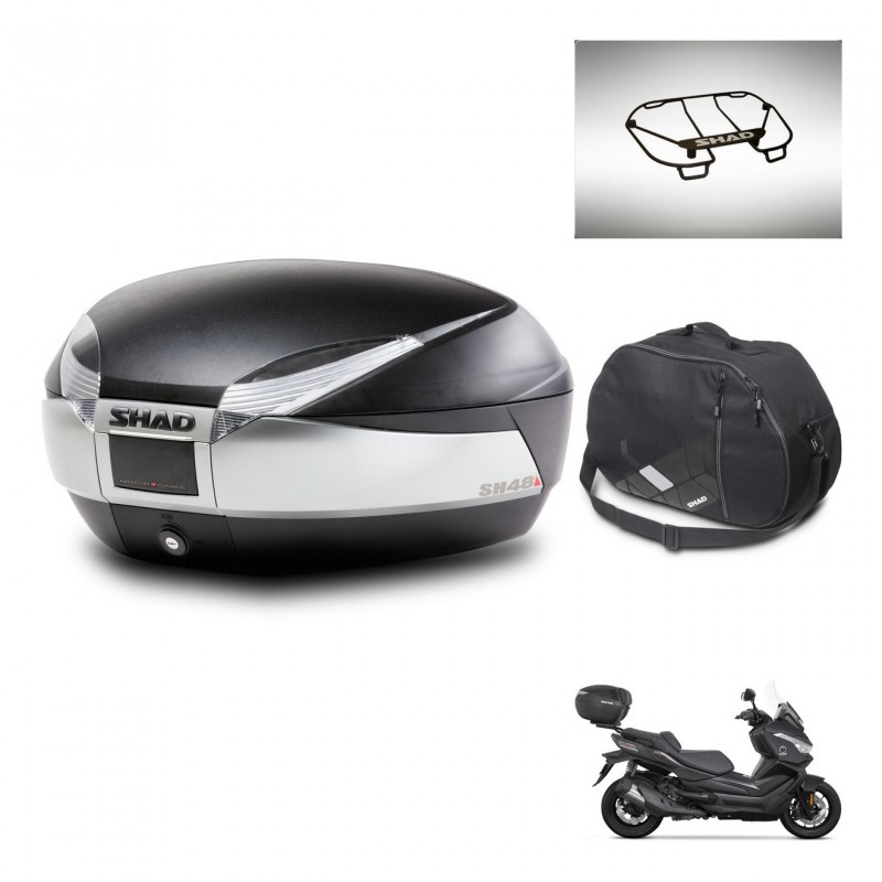 SHAD SH48 trunk + mounting bracket accessories TITANIUM PREMIUM KIT-445526