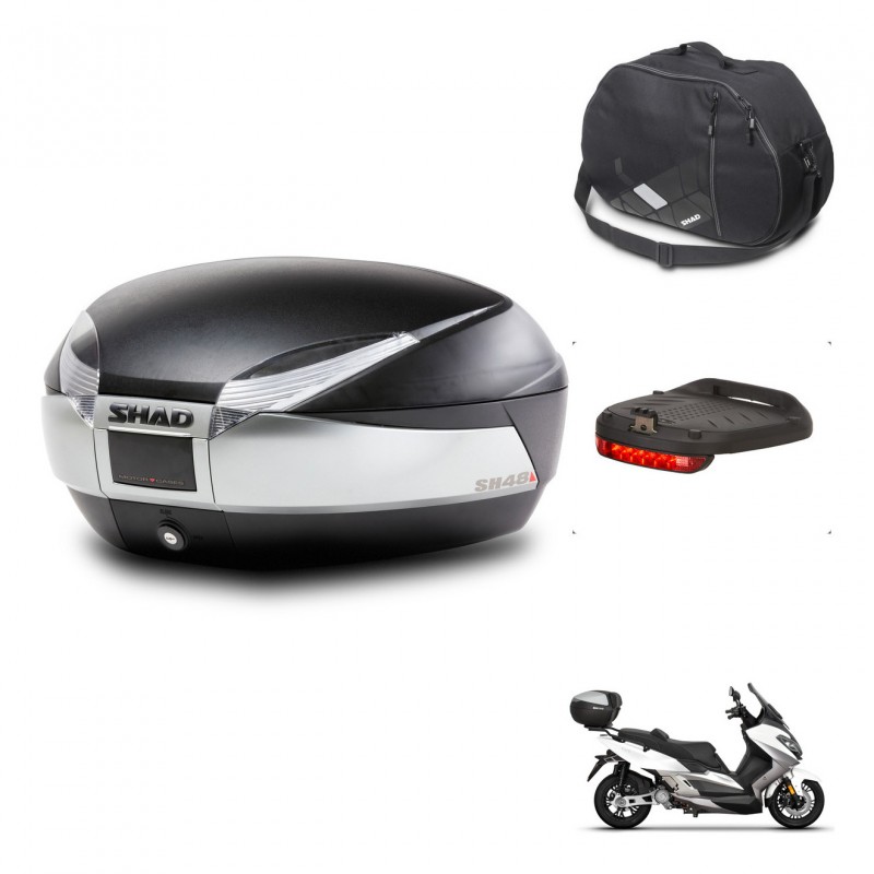 SHAD SH48 trunk + mounting bracket accessories TITANIUM PREMIUM KIT-445531