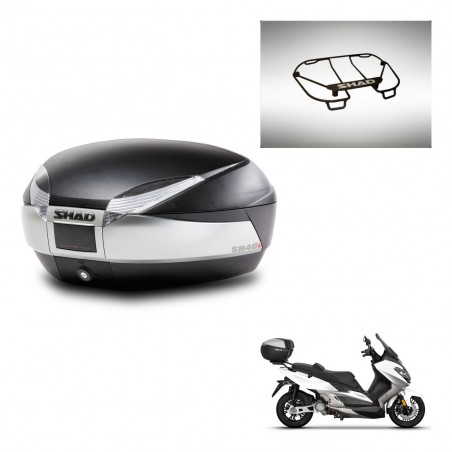 SHAD Baul SH48 + soporte montaje parrilla superior TITANIUM PREMIUM KIT-445532