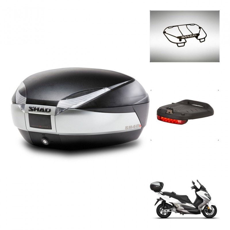 SHAD SH48 trunk + mounting bracket accessories TITANIUM PREMIUM KIT-445533