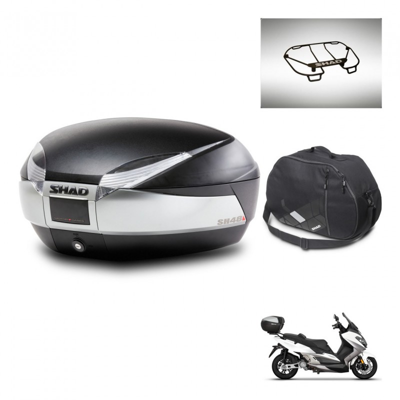 SHAD SH48 trunk + mounting bracket accessories TITANIUM PREMIUM KIT-445534
