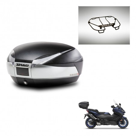 SHAD Baul SH48 + soporte montaje parrilla superior TITANIUM PREMIUM KIT-445540