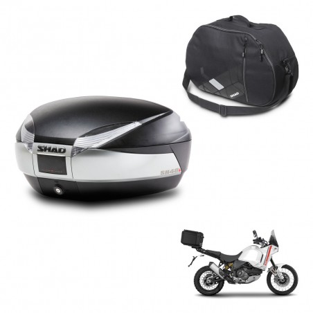 SHAD Baul SH48 + soporte montaje bolsa interna TITANIUM PREMIUM KIT-445554