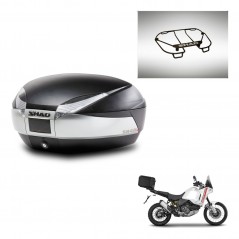 SHAD Baul SH48 + soporte montaje parrilla superior TITANIUM PREMIUM KIT-445556