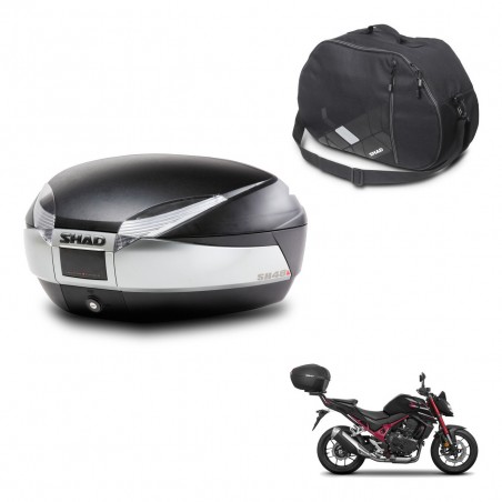 SHAD Baul SH48 + soporte montaje bolsa interna TITANIUM PREMIUM KIT-445562