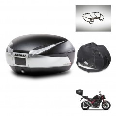SHAD Baul SH48 + soporte montaje accesorios TITANIUM PREMIUM KIT-445566