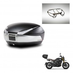 SHAD Baul SH48 + soporte montaje parrilla superior TITANIUM PREMIUM KIT-445580
