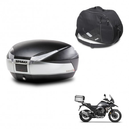 SHAD Baul SH48 + soporte montaje bolsa interna TITANIUM PREMIUM KIT-445586