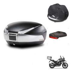 SHAD Baul SH48 + soporte montaje accesorios TITANIUM PREMIUM KIT-445587