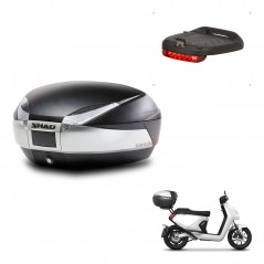 SHAD Baul SH48 + soporte montaje luz de freno TITANIUM PREMIUM KIT-445593