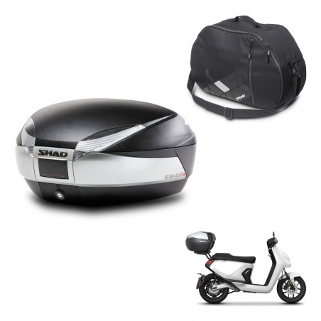 SHAD Baul SH48 + soporte montaje bolsa interna TITANIUM PREMIUM KIT-445594