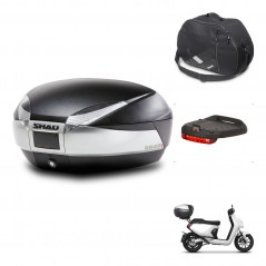 SHAD Baul SH48 + soporte montaje accesorios TITANIUM PREMIUM KIT-445595