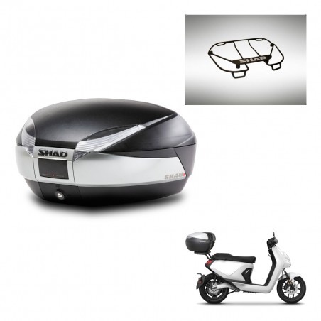 SHAD SH48 trunk + mounting bracket upper grill TITANIUM PREMIUM KIT-445596