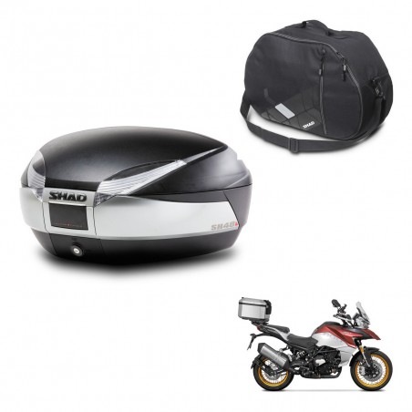 SHAD SH48 trunk + mounting bracket internal bag TITANIUM PREMIUM KIT-445602