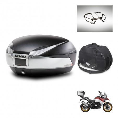 SHAD Baul SH48 + soporte montaje accesorios TITANIUM PREMIUM KIT-445606