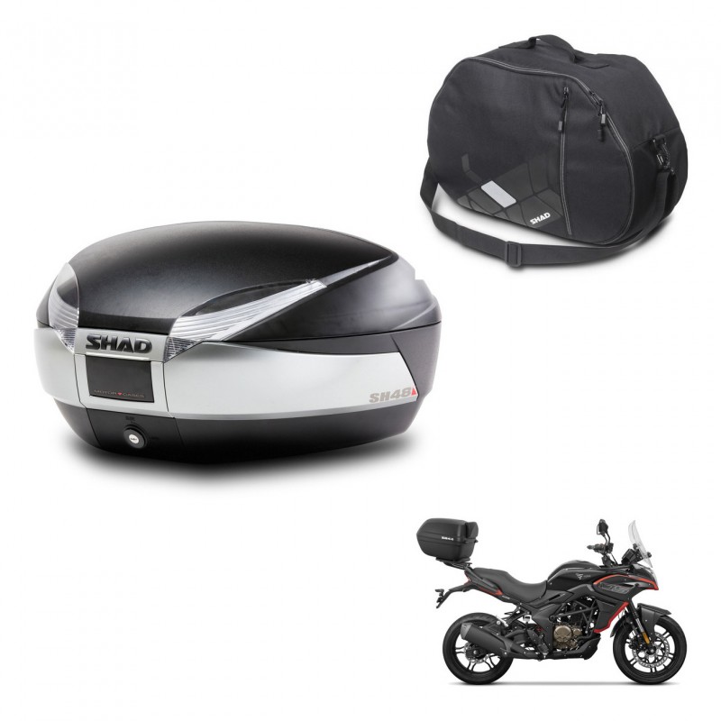SHAD SH48 trunk + mounting bracket internal bag TITANIUM PREMIUM KIT-445610