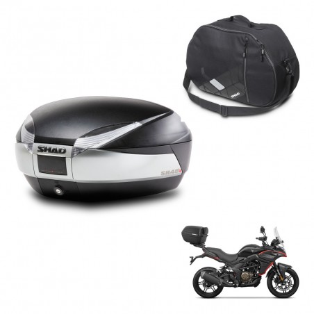 SHAD Baul SH48 + soporte montaje bolsa interna TITANIUM PREMIUM KIT-445610