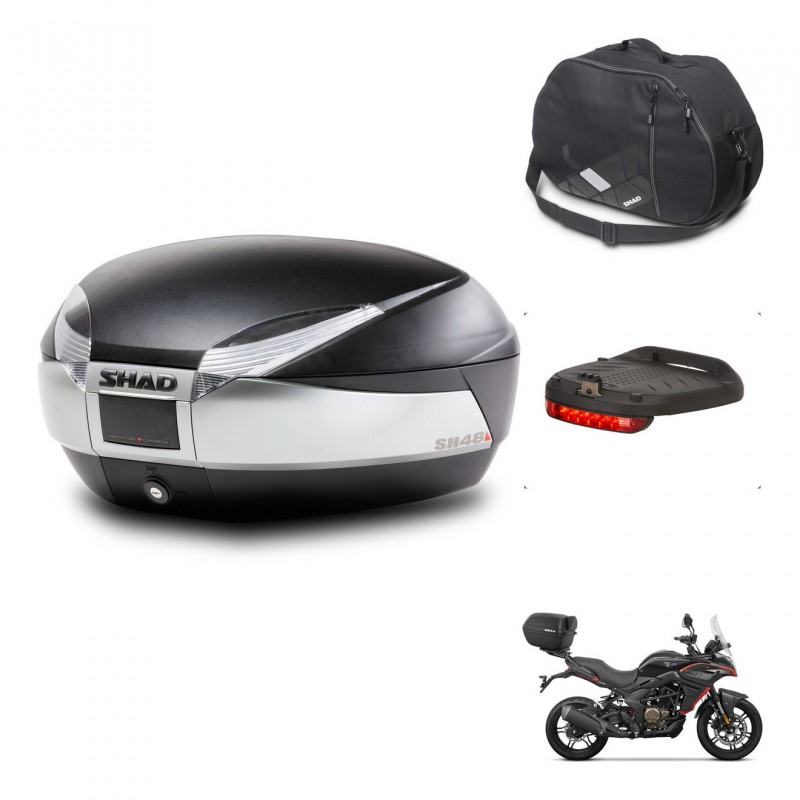 SHAD Baul SH48 + soporte montaje accesorios TITANIUM PREMIUM KIT-445611