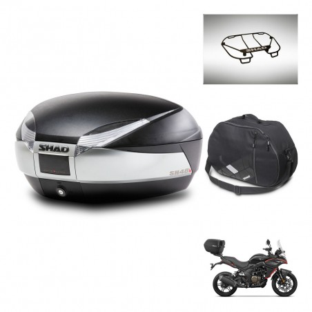 SHAD Baul SH48 + soporte montaje accesorios TITANIUM PREMIUM KIT-445614