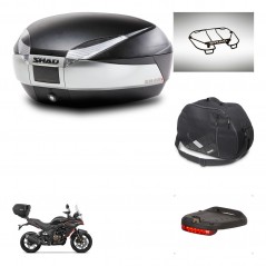 SHAD Baul SH48 + soporte montaje accesorios TITANIUM PREMIUM KIT-445615