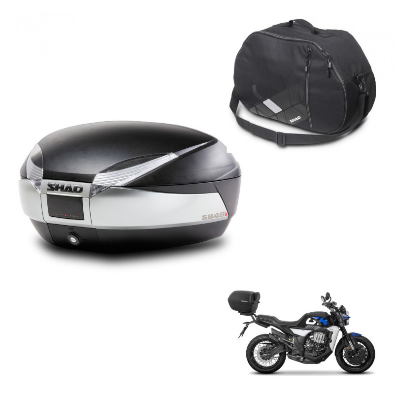 SHAD SH48 trunk + mounting bracket internal bag TITANIUM PREMIUM KIT-445626