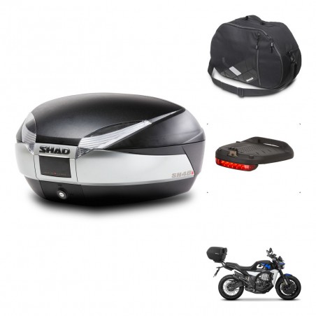 SHAD Baul SH48 + soporte montaje accesorios TITANIUM PREMIUM KIT-445627