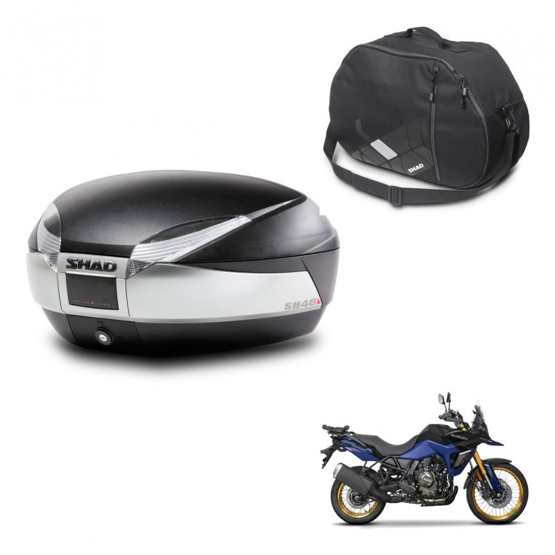 SHAD SH48 trunk + mounting bracket internal bag TITANIUM PREMIUM KIT-445634