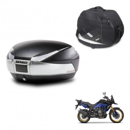 SHAD Baul SH48 + soporte montaje bolsa interna TITANIUM PREMIUM KIT-445634