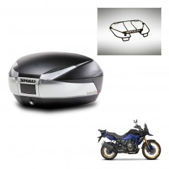 SHAD SH48 trunk + mounting bracket upper grill TITANIUM PREMIUM KIT-445636