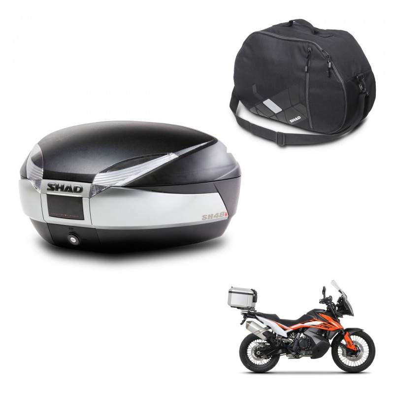 SHAD SH48 trunk + mounting bracket internal bag TITANIUM PREMIUM KIT-445642