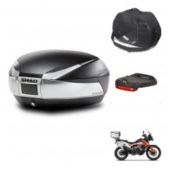 SHAD Baul SH48 + soporte montaje accesorios TITANIUM PREMIUM KIT-445643