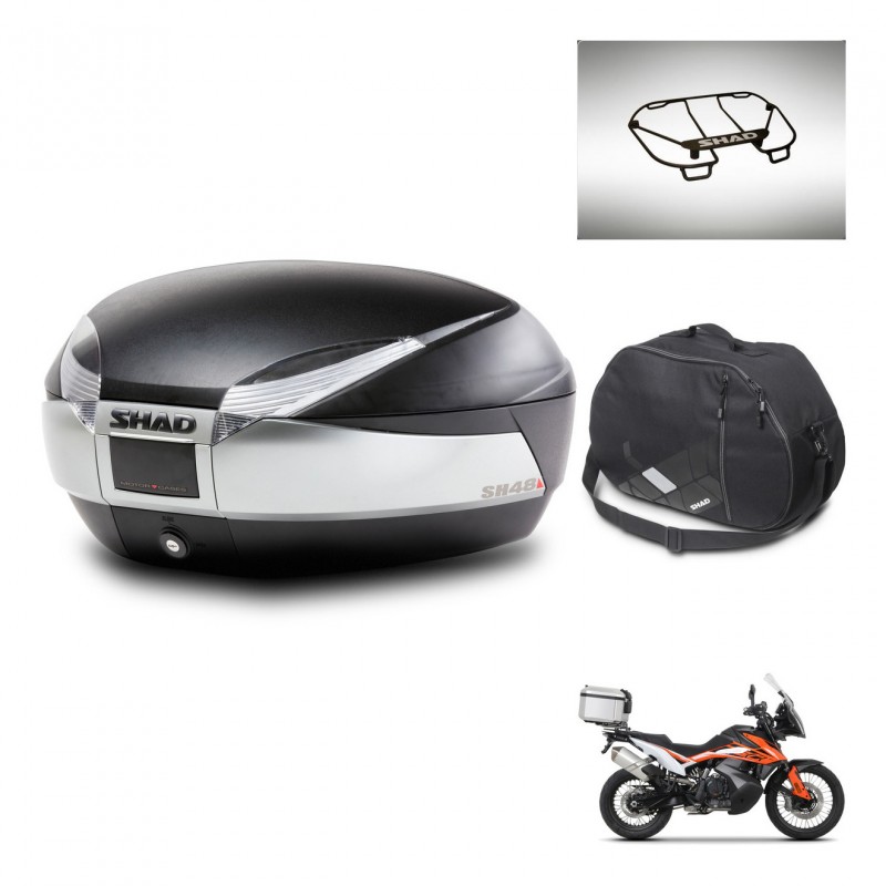 SHAD Baul SH48 + soporte montaje accesorios TITANIUM PREMIUM KIT-445646