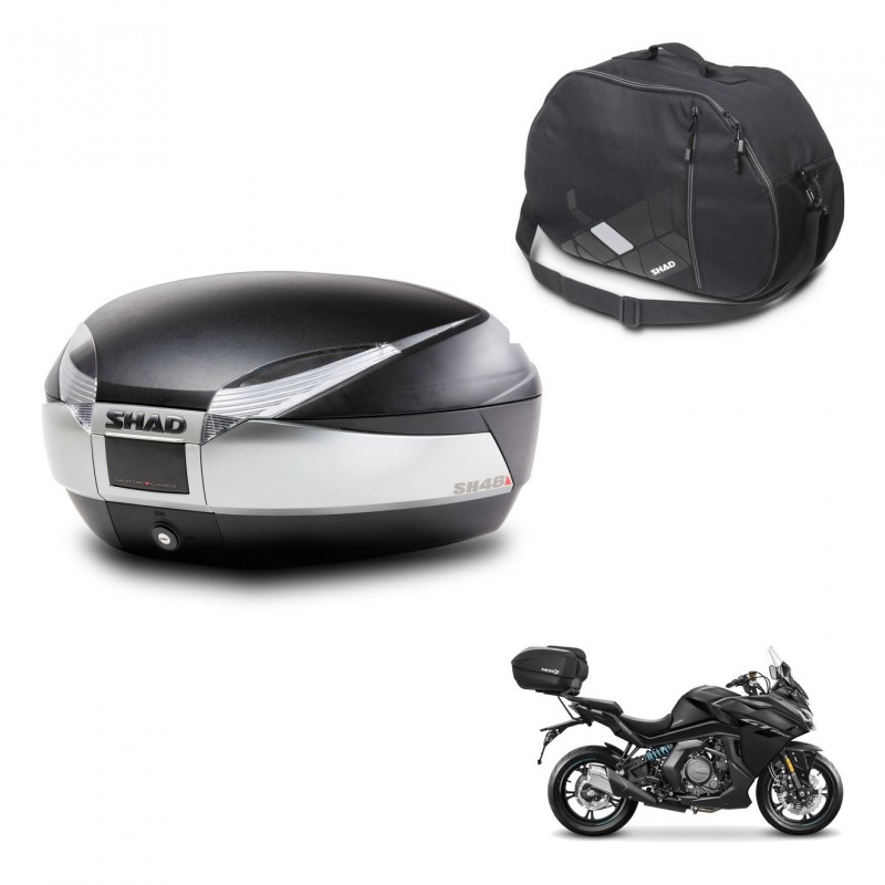 SHAD SH48 trunk + mounting bracket internal bag TITANIUM PREMIUM KIT-445658