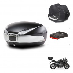 SHAD Baul SH48 + soporte montaje accesorios TITANIUM PREMIUM KIT-445659