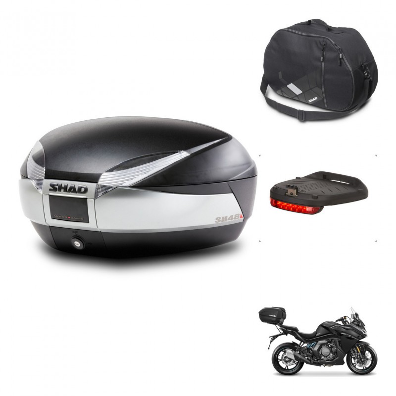SHAD Baul SH48 + soporte montaje accesorios TITANIUM PREMIUM KIT-445659