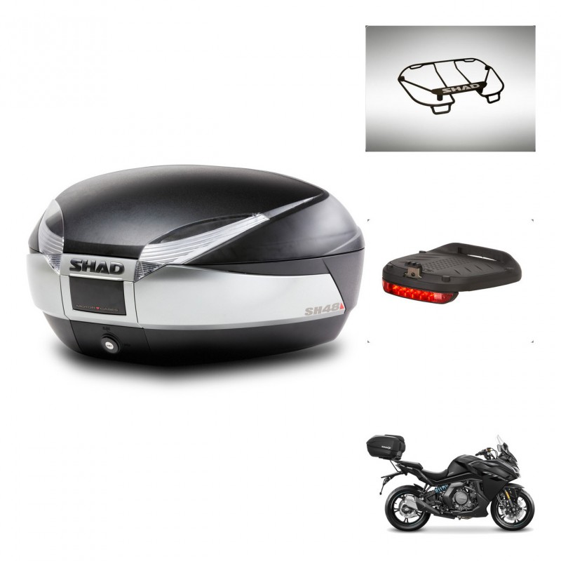 SHAD Baul SH48 + soporte montaje accesorios TITANIUM PREMIUM KIT-445661