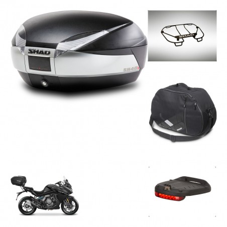 SHAD Baul SH48 + soporte montaje accesorios TITANIUM PREMIUM KIT-445663