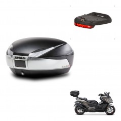 SHAD Baul SH48 + soporte montaje luz de freno TITANIUM PREMIUM KIT-445665