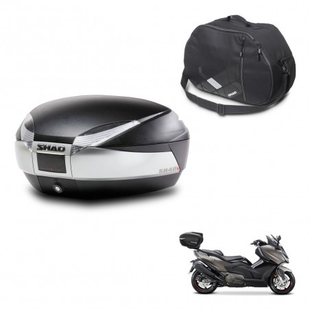 SHAD Baul SH48 + soporte montaje bolsa interna TITANIUM PREMIUM KIT-445666