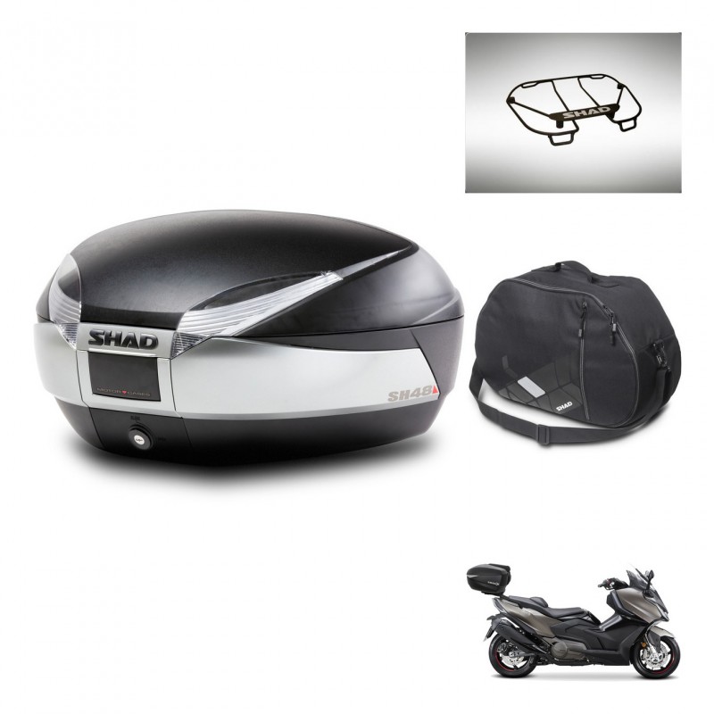SHAD SH48 trunk + mounting bracket accessories TITANIUM PREMIUM KIT-445670