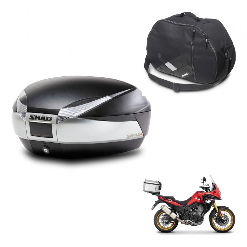SHAD SH48 trunk + mounting bracket internal bag TITANIUM PREMIUM KIT-445682