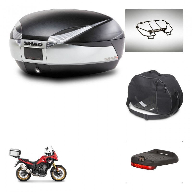 SHAD Baul SH48 + soporte montaje accesorios TITANIUM PREMIUM KIT-445687