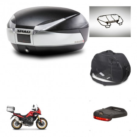 SHAD SH48 trunk + mounting bracket accessories TITANIUM PREMIUM KIT-445687